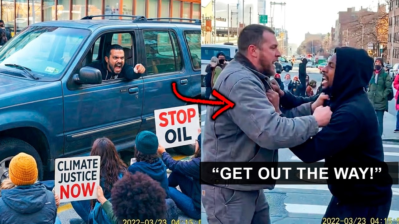 Badass MAGA Man Pummels 5 Leftist Anti ICE Protestors Who Ambushed Him