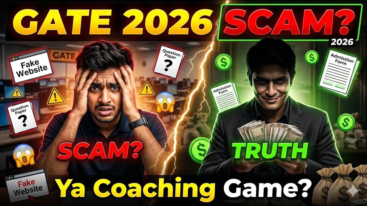 🚨 GATE 2026 me Scam ya Rumor? Coaching Institutes ka Bada Khel? 🤯 #GATE2026 #SCAMS #EXAMNEWS