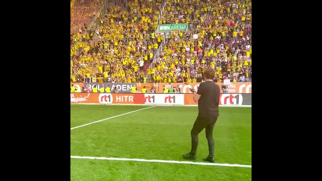Edin Terzic zur BVB Kurve in Augsburg 🖤💛🔥