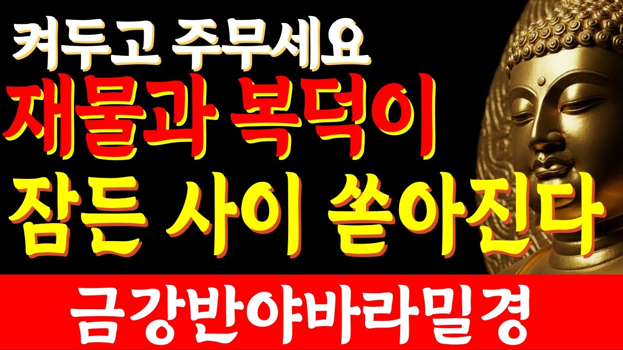 큰재물과 복덕이 무한으로 쏟아진다. 부처님말씀 | 금강경 | 석가모니말씀 | 재물복 | 재복 |복덕
