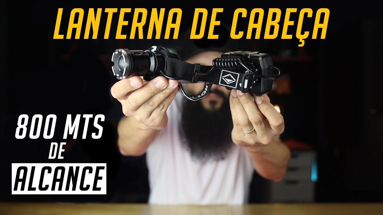 A Melhor Lanterna de Cabeça JWS com LED V3 com Alcance de 800mts - TioChicoShop