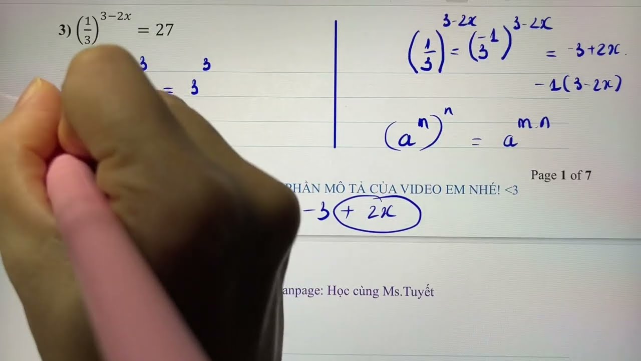 Toán 11.CĐ6. Tiết 7.1: Giải phương trình Mũ cơ bản