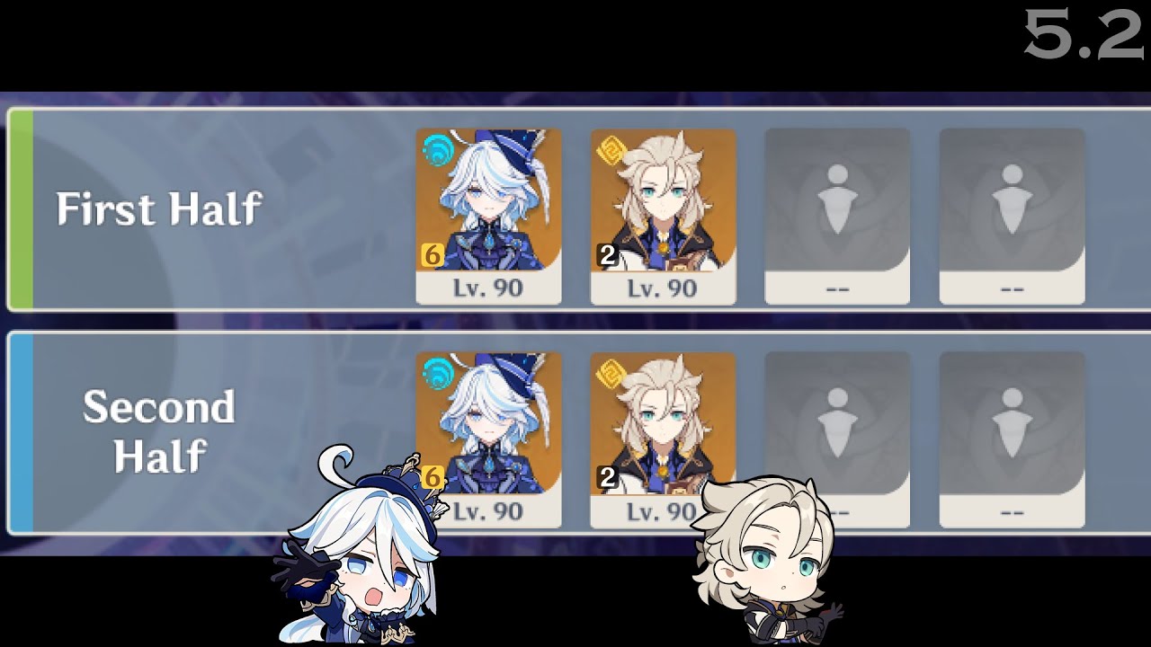 𝗙𝘂𝗿𝗶𝗻𝗮 & 𝗔𝗹𝗯𝗲𝗱𝗼 - 5.2 Spiral Abyss Duo (Floor 12, 9★)