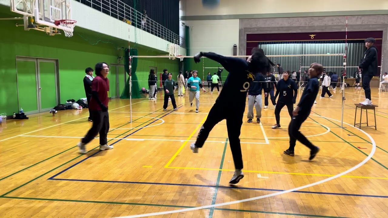 東御市ソフトバレー大会 予選 対ラテ 戦
