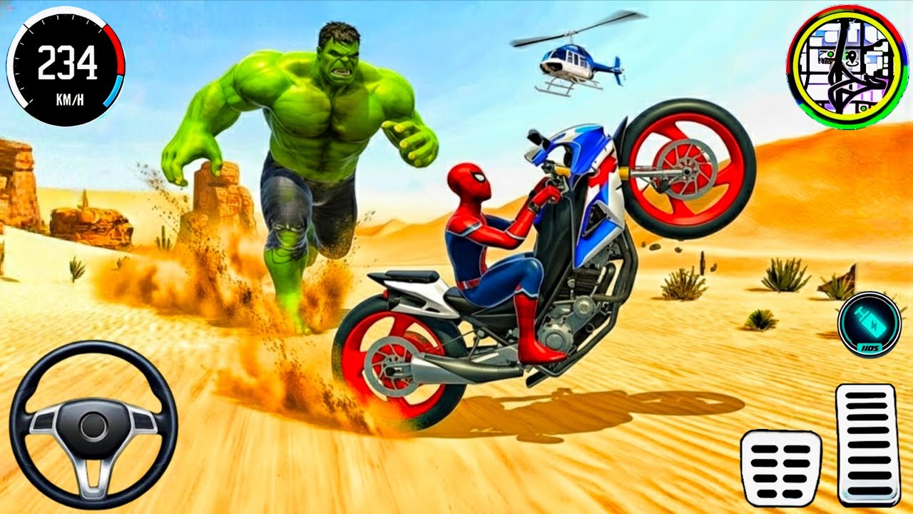 🦚Indian Thift Simulator 🥰Spiderman Became Escape From Hulk 🌟Lot's of Car👑 3D Police Car Game Android