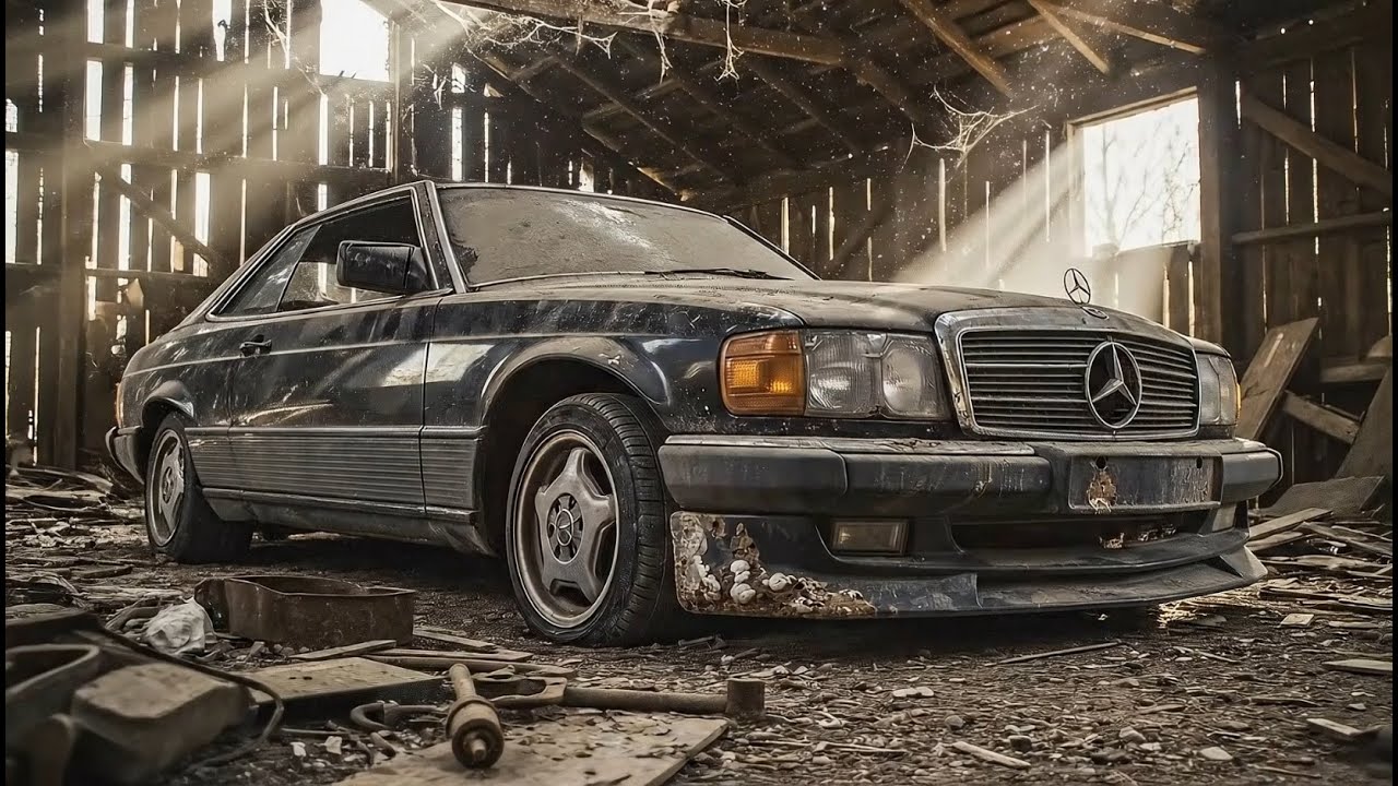 Restoring a 1981 Mercedes S-Class Coupe AMG — From Barn Find to Perfection #Mercedes #C126