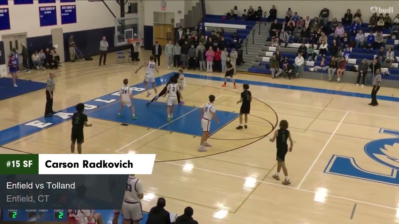 Enfield High School Carson Radkovich comes in 3rd in this week’s list Connecticut buzzer beaters.