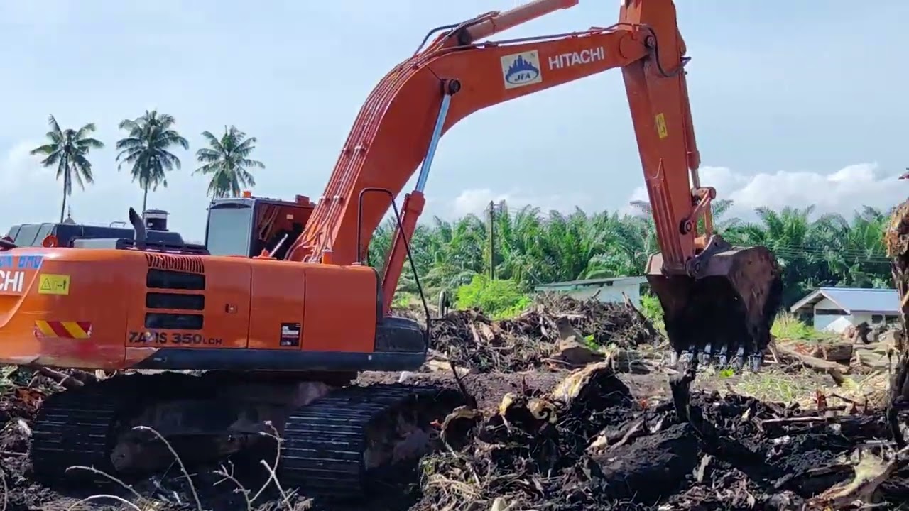 EXCAVATOR HITACHI ZAXIS 350 TOLAK BATANG POKOK BESAR