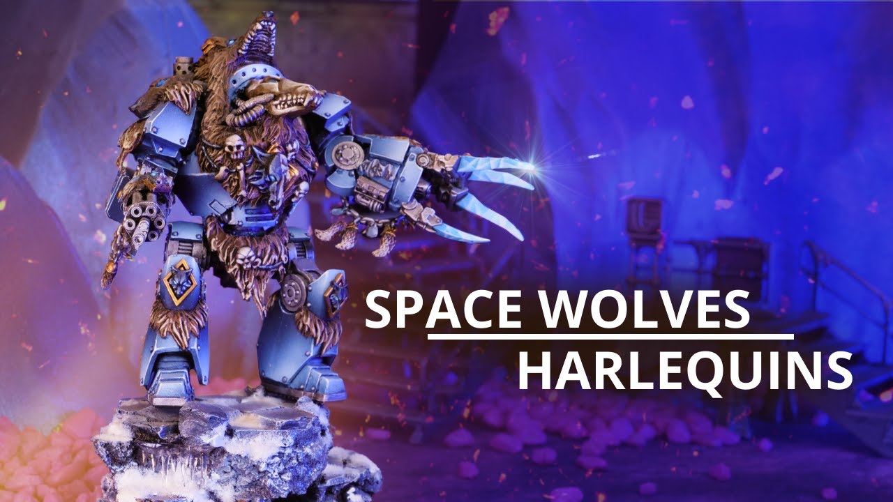 Space Wolves vs Harlequins - 10th Edition Warhammer 40k Battle Report #warhammer40k