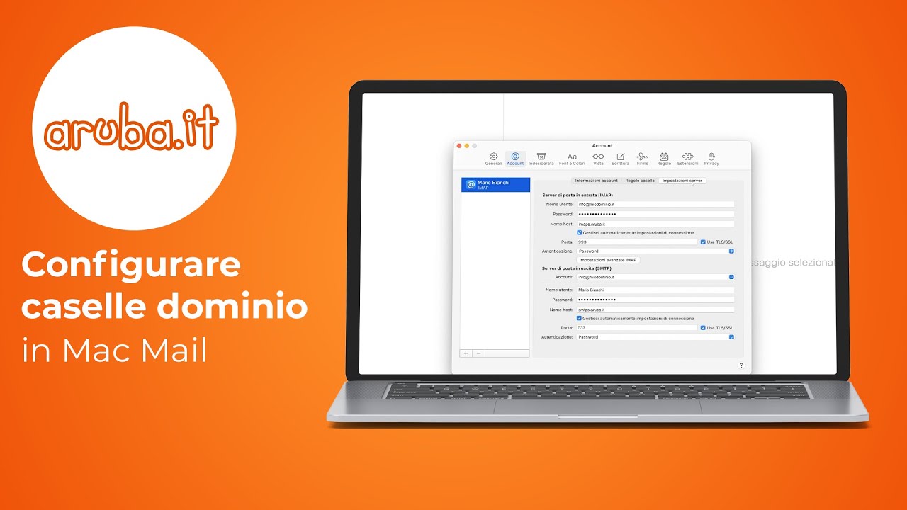 Come configurare una casella di posta Aruba con Mac Mail.