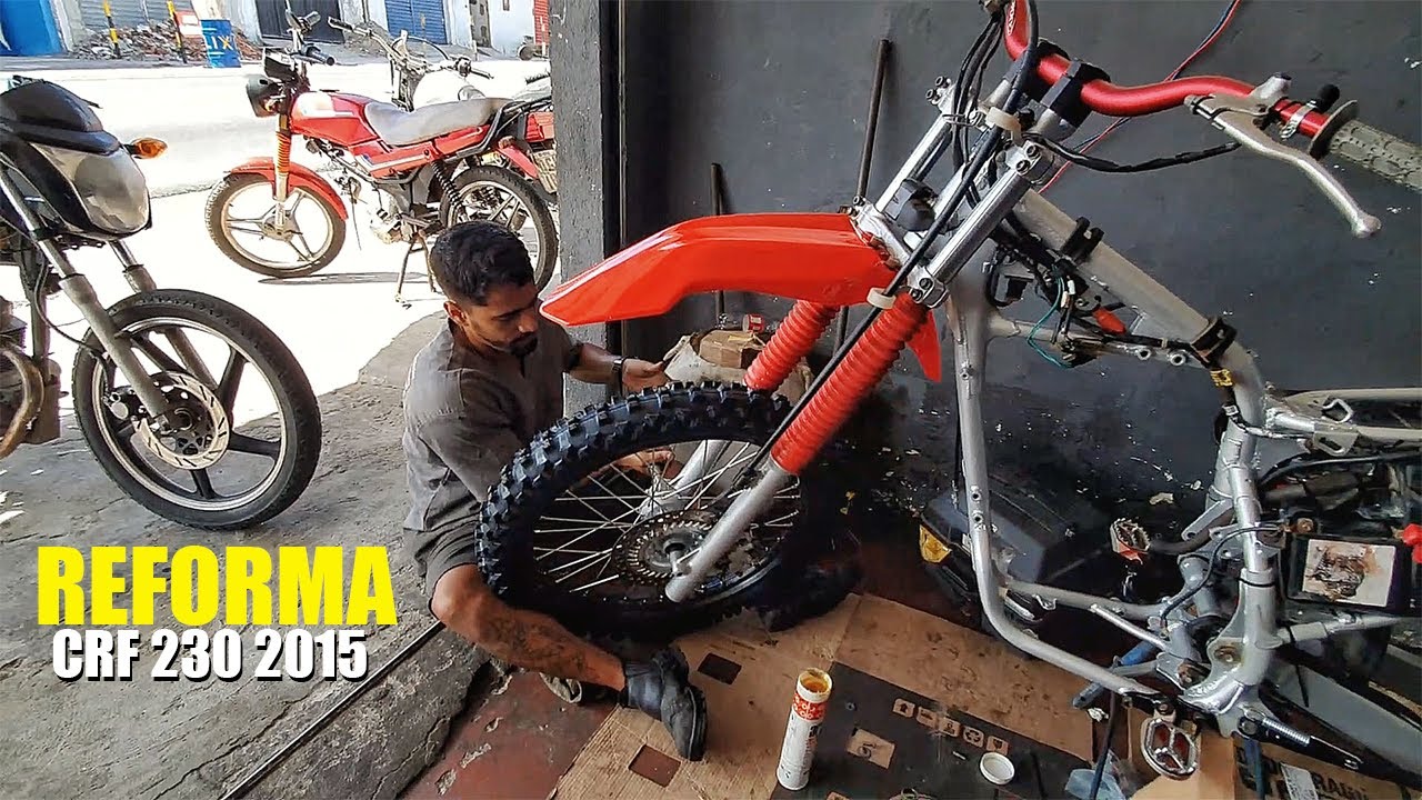 REFORMA CRF 230 | CRF 2015 COM ESCAPAMENTO BELPARTS SHORT BPA