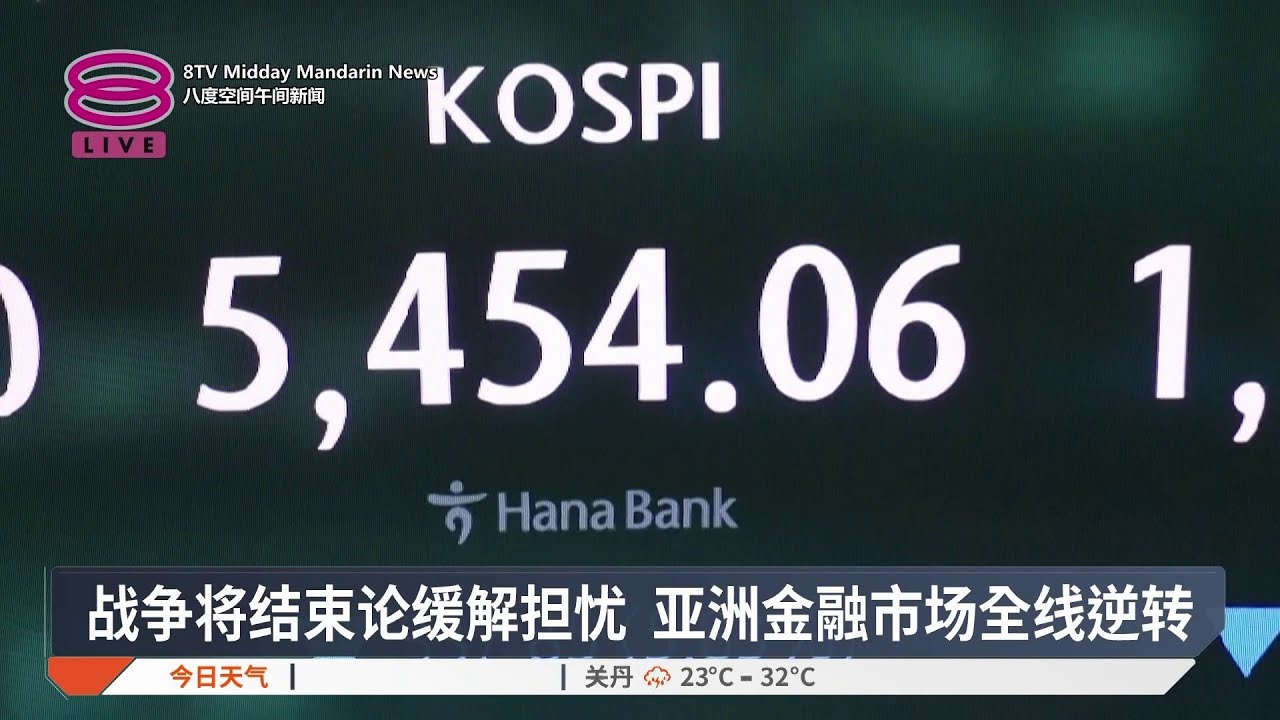 战争将结束论缓解担忧 亚洲金融市场全线逆转【2026.03.10 八度空间午间新闻】