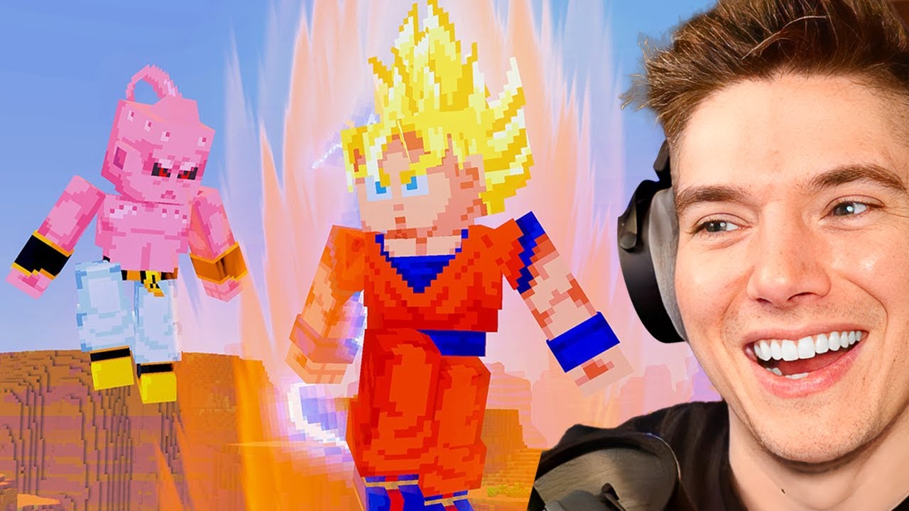 Minecraft x Dragon Ball Z реальна (3 идиота сломали мою игру)