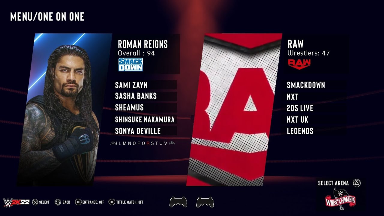WWE 2K22 ROSTER & RATINGS - WWE 2K22 Concept