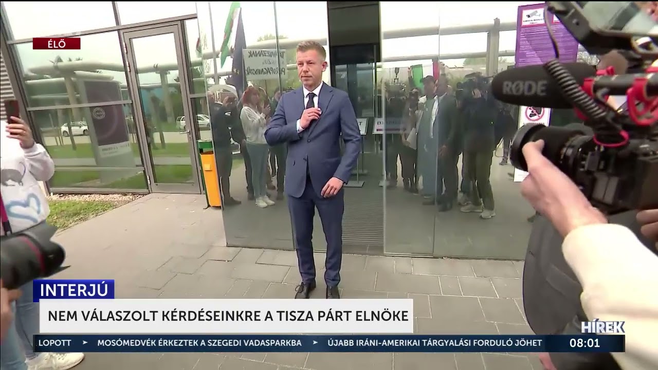 Nem v&aacute;laszolt k&eacute;rd&eacute;seinkre a Tisza p&aacute;rt eln&ouml;ke - H&iacute;rTV