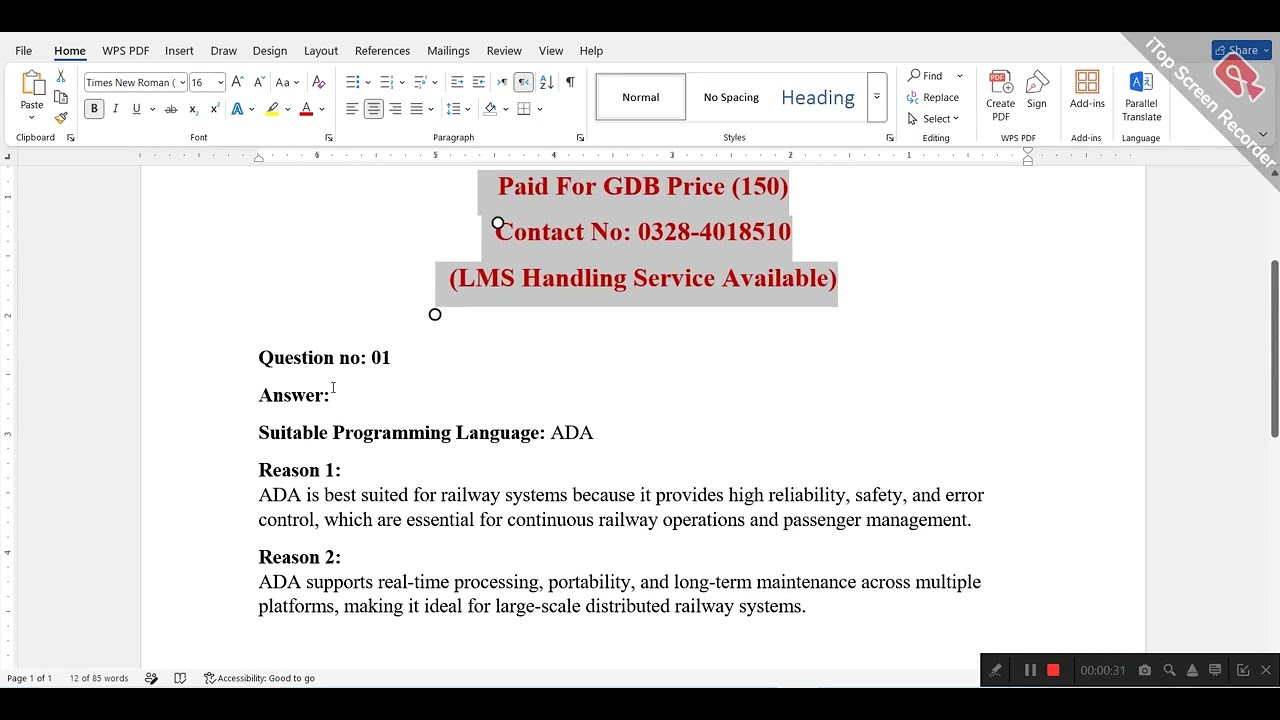 CS508 GDB No 01 Solution 2026  Solution || BY VU ASSIGNMENT ||