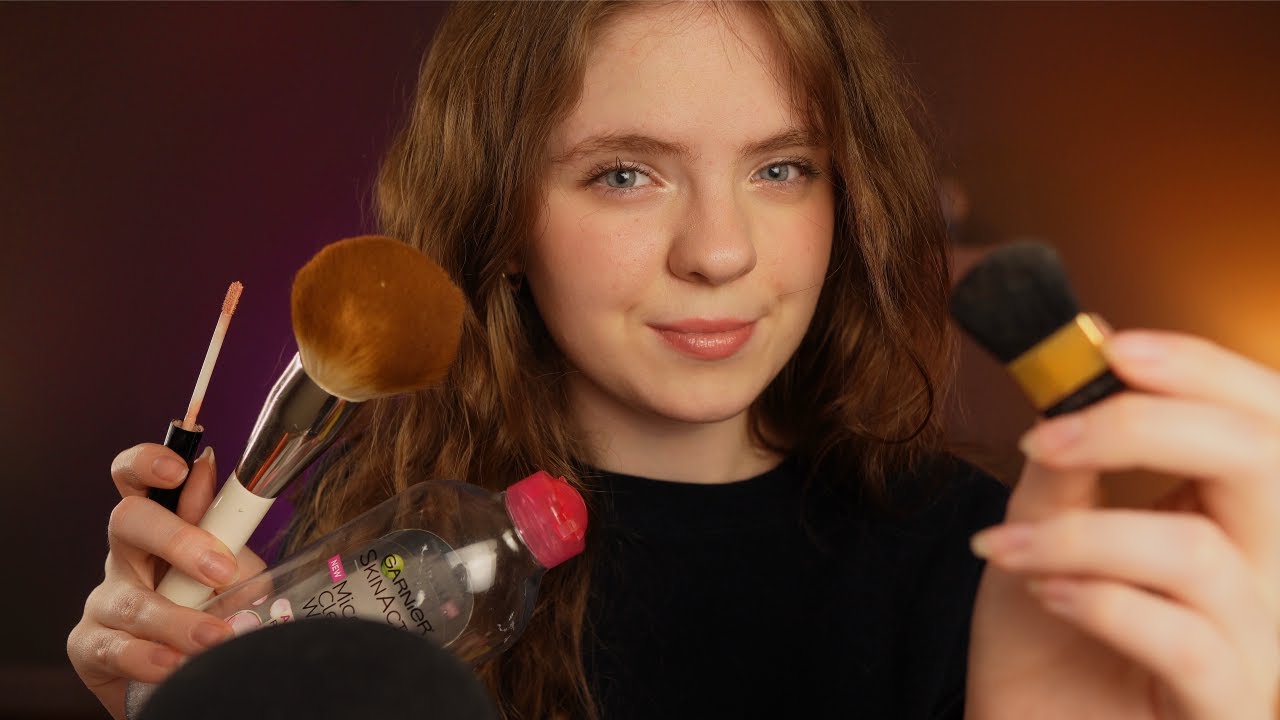 ASMR Старшая сестра делает тебе макияж и ухаживает за кожей 💄🧼 Tingly sounds, soft spoken roleplay