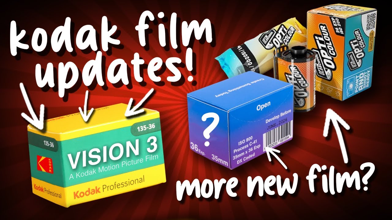Kodak Vision 3 Changes, More New Color Films, Yashica Camera, and More!