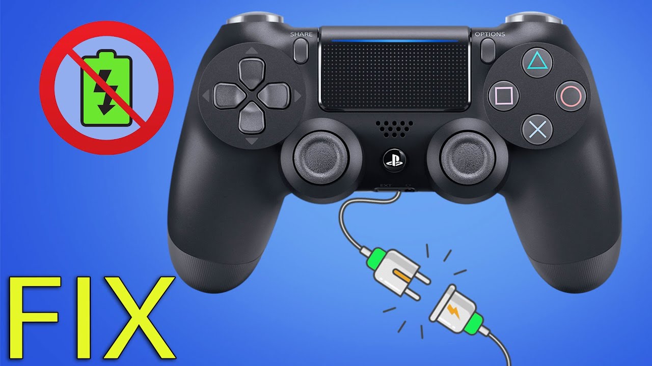 ps4 controller not connecting or charging يد البلايستيشن 4 لاتشبك ولا تشحن