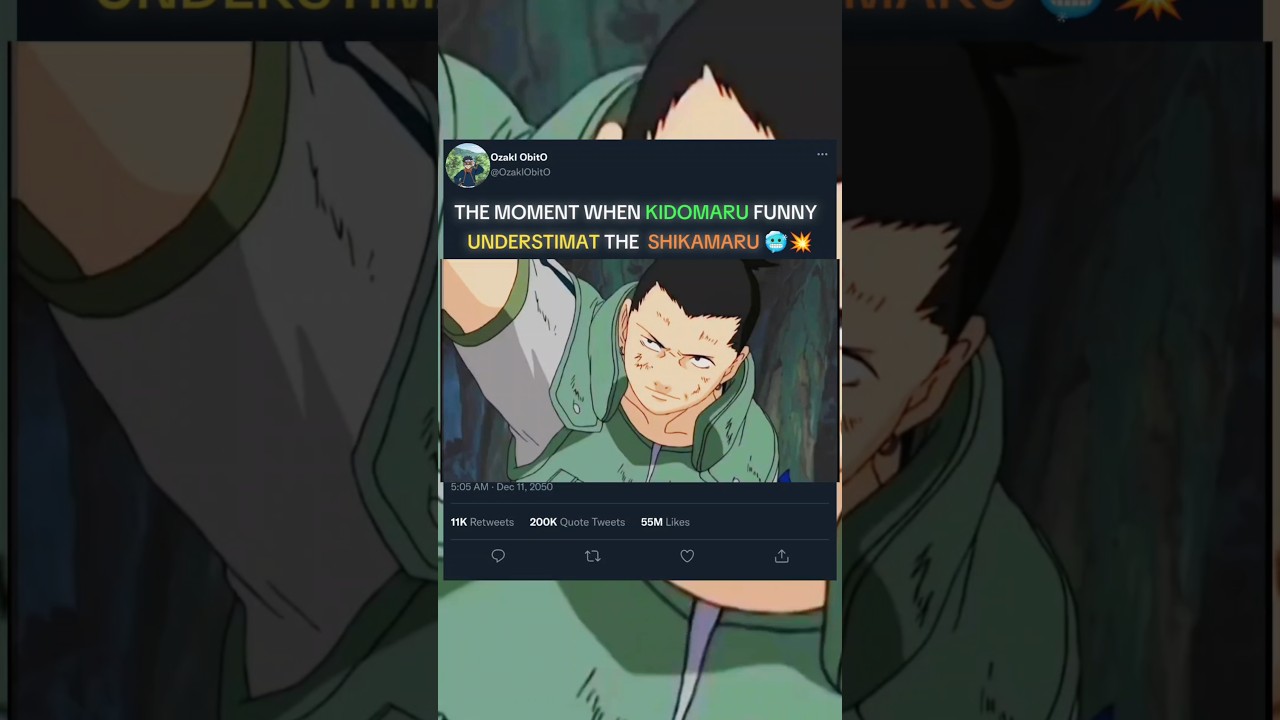 THE MOMENT WHEN KIDOMARU FUNNY UNDERSTIMAT THE SHIKAMARU 🥶💥 || #shorts #anime #naruto