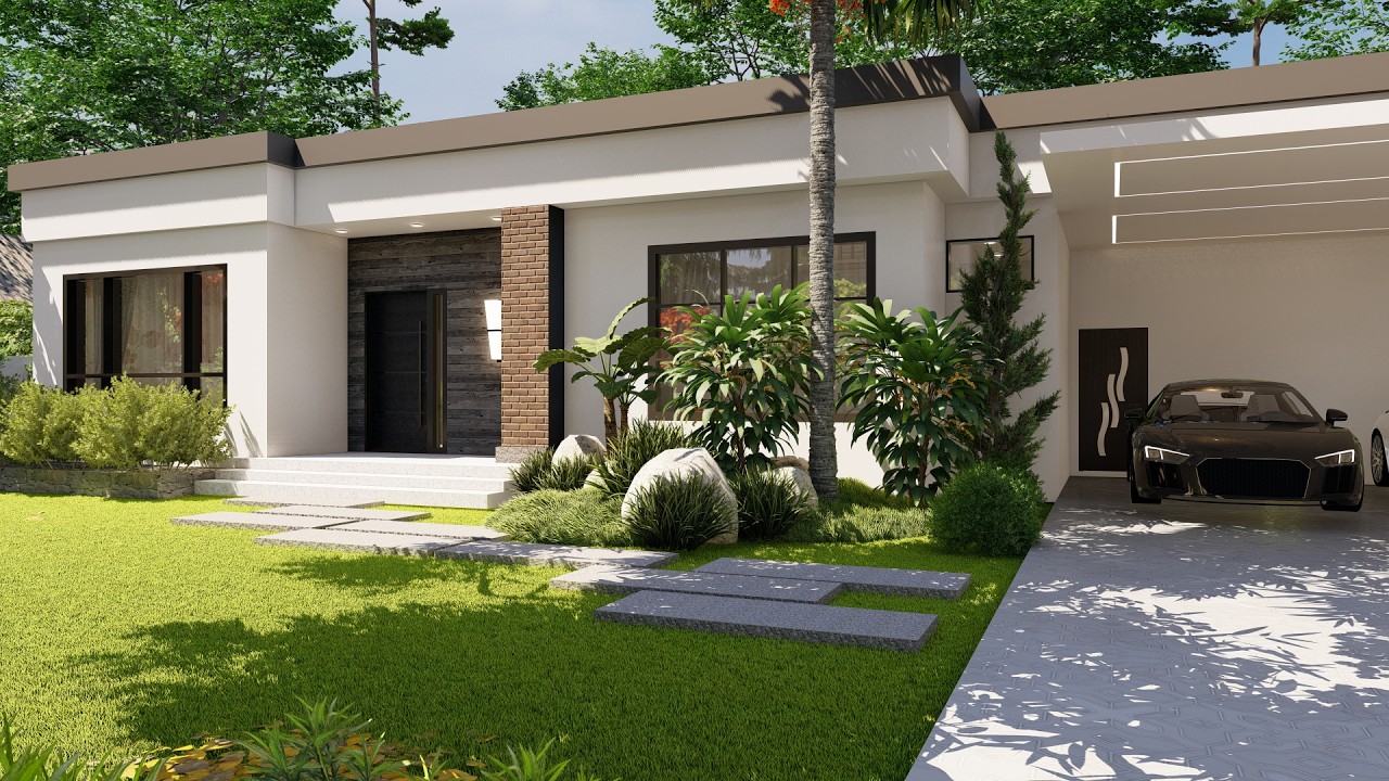 house design 20mx12.5m/simple house4bed 4bath/model0139