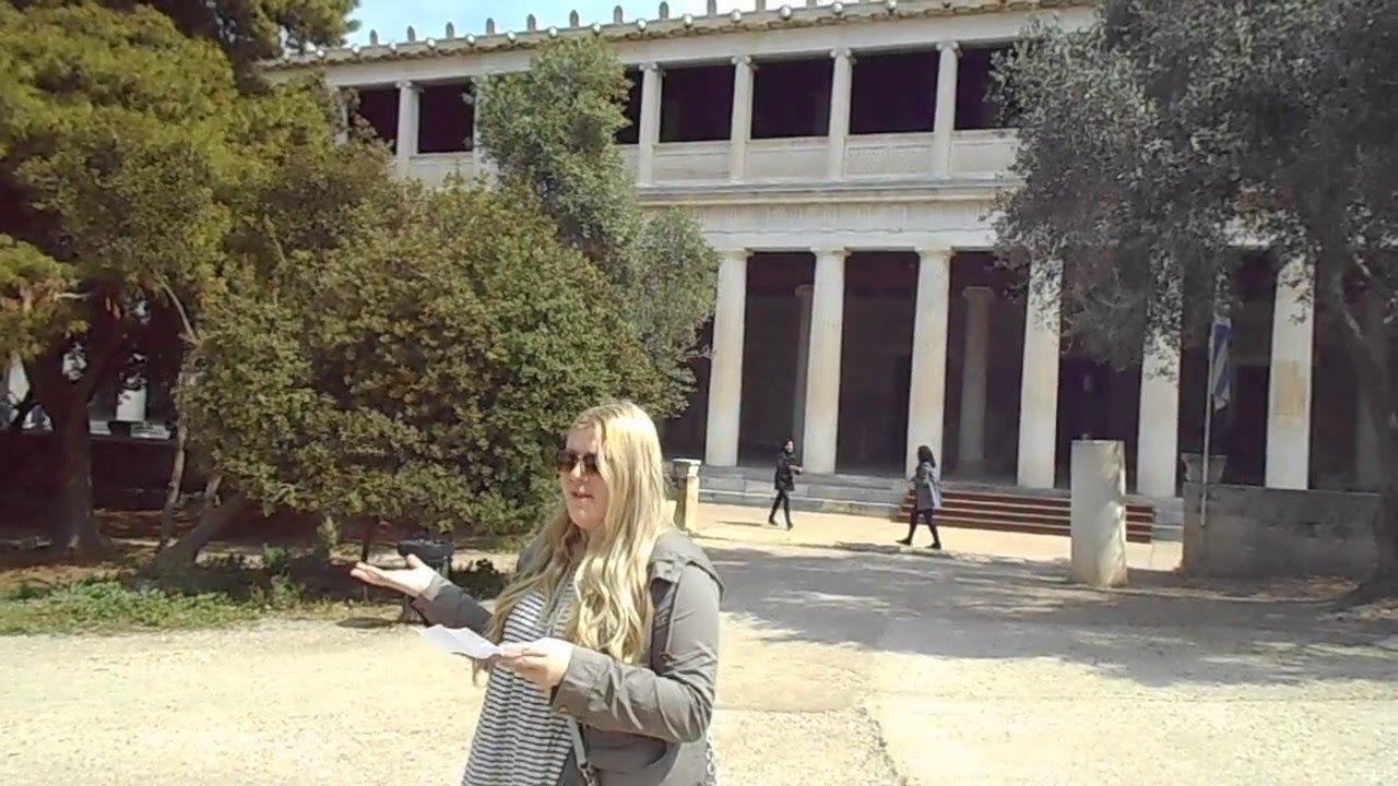 Jenni at the Stoa of Attalus