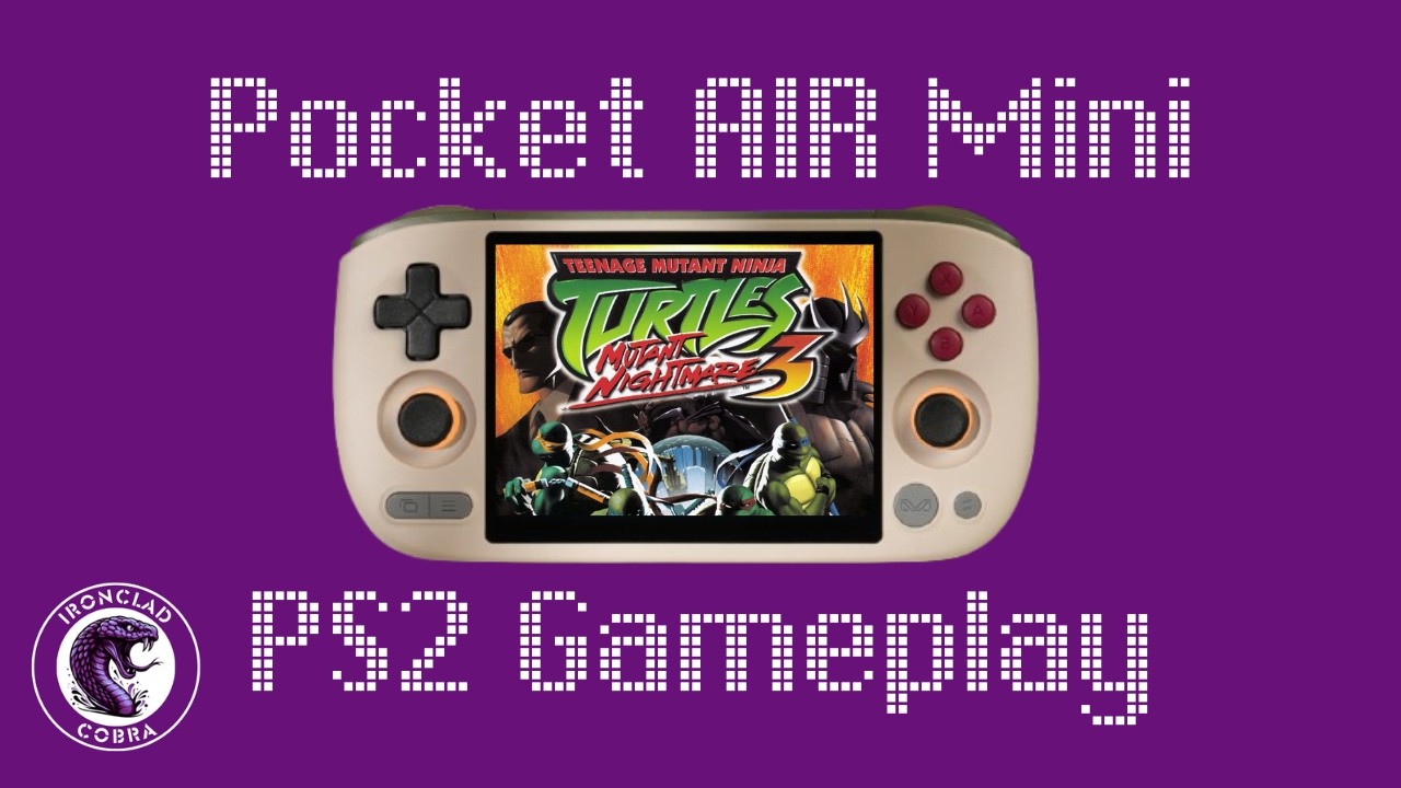 AYANEO Pocket AIR Mini PS2 Gameplay – TMNT 3: Mutant Nightmare