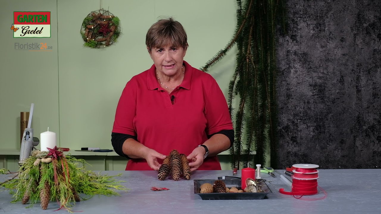 Schnell gemacht f&uuml;r den Advent-  Zapfenleuchter