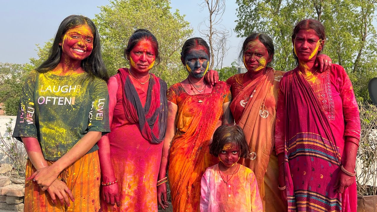 Holi Celebration 2025🥰| @julivlogs1019