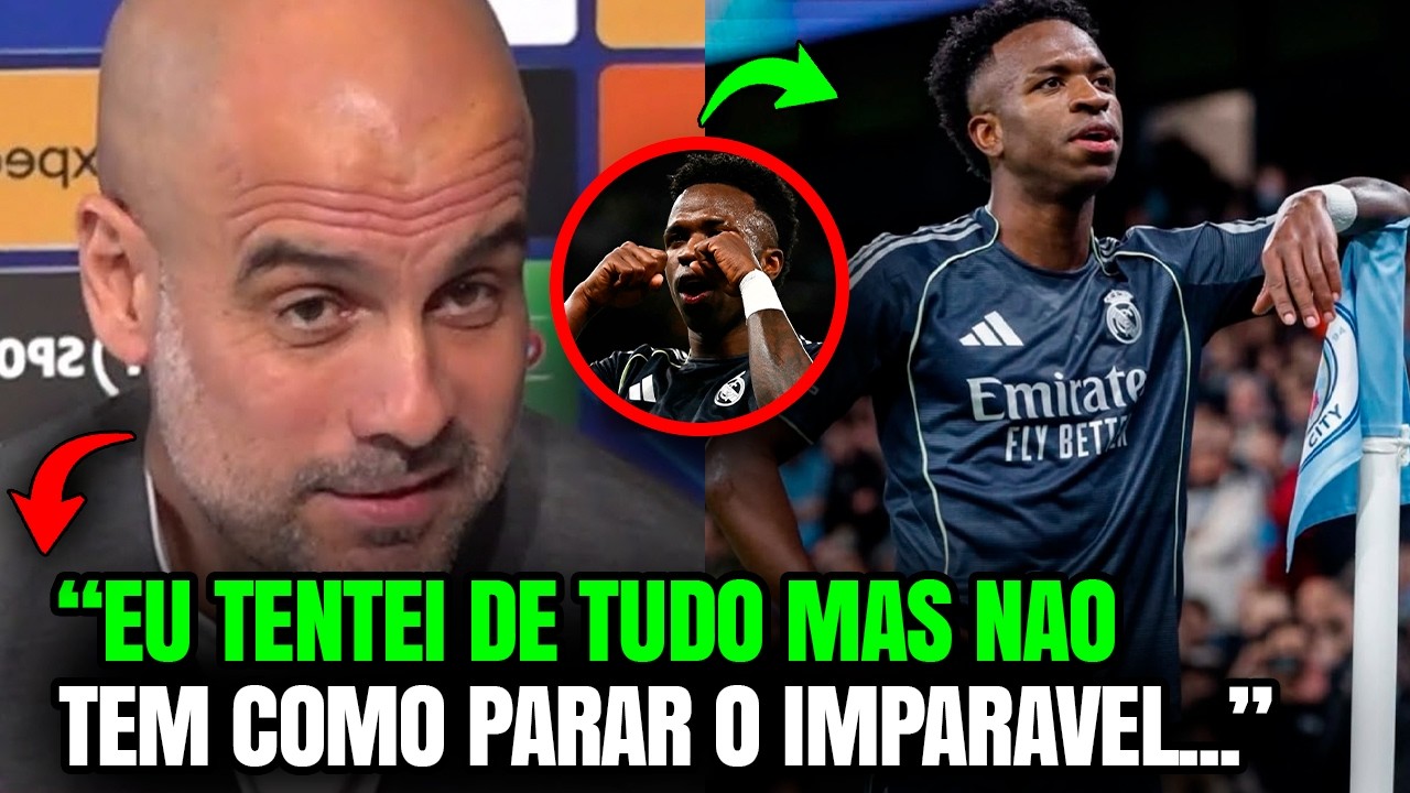 🚨NÃO PODE SER! GUARDIOLA REVELA O QUE PENSA DE VINICIUS JR E ADMITE: ELE DESTRUIU O CITY!