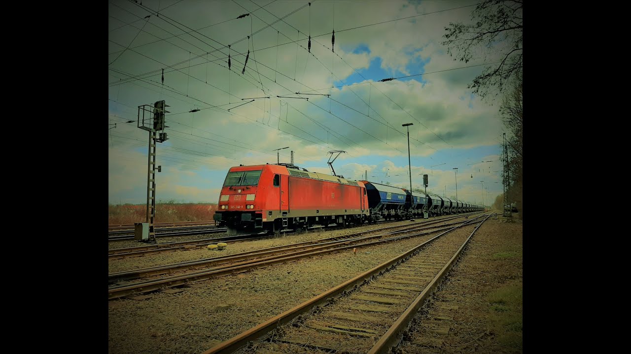 Auf dem Führerstand der Baureihe 185 von Sehnde über Celle nach Hamburg Hohe Schaar.
