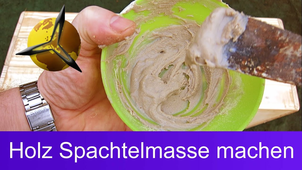 Spachtelmasse f&uuml;r Holz selber machen