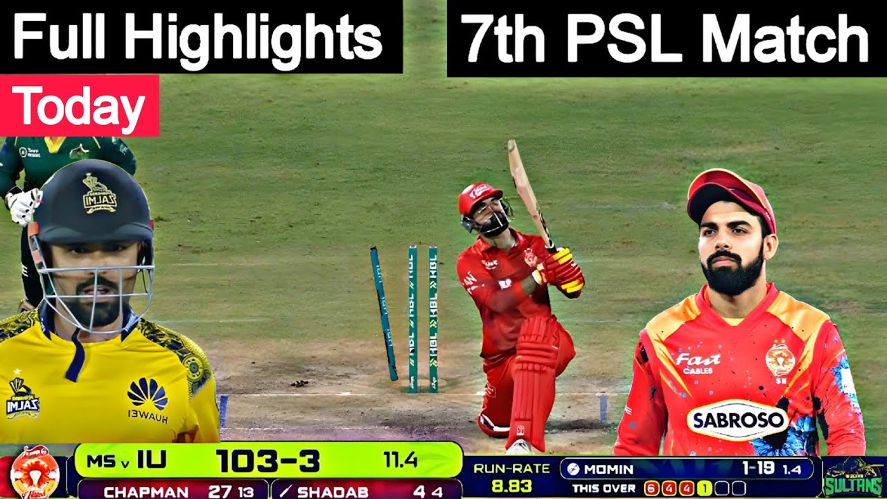 PZ vs IU PSL 2026 Full Match Highlights, Peshawar vs Islamabad PSL 2026 Full Match Highlights