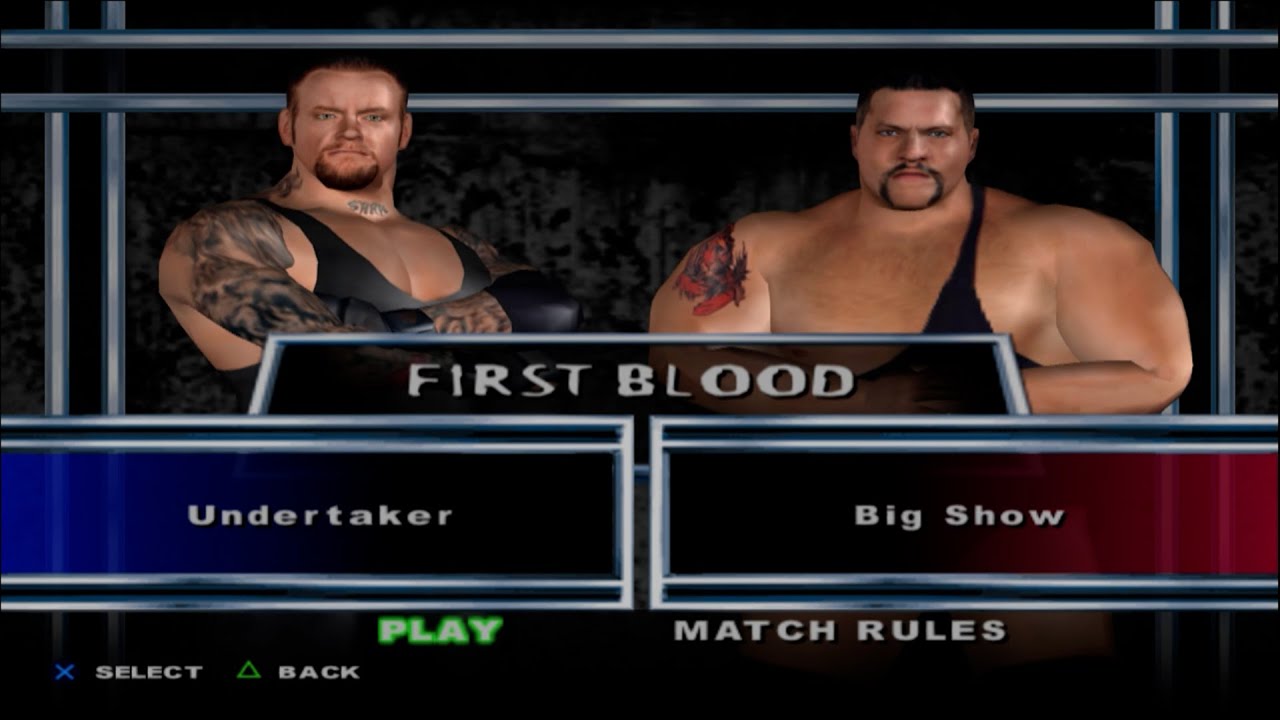 WWE SmackDown! Here Comes the Pain - Undertaker VS Big Show (FIRST BLOOD)
