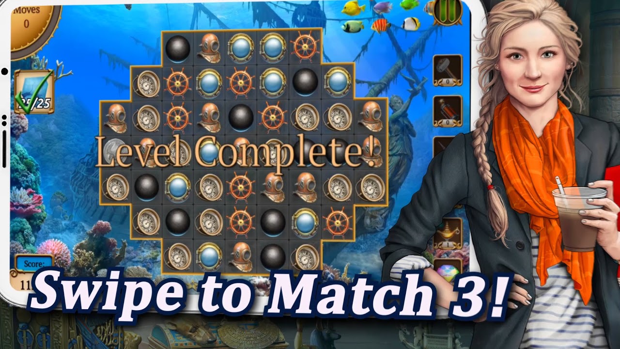 Treasure Match - The Gem Match-3 Adventure game!