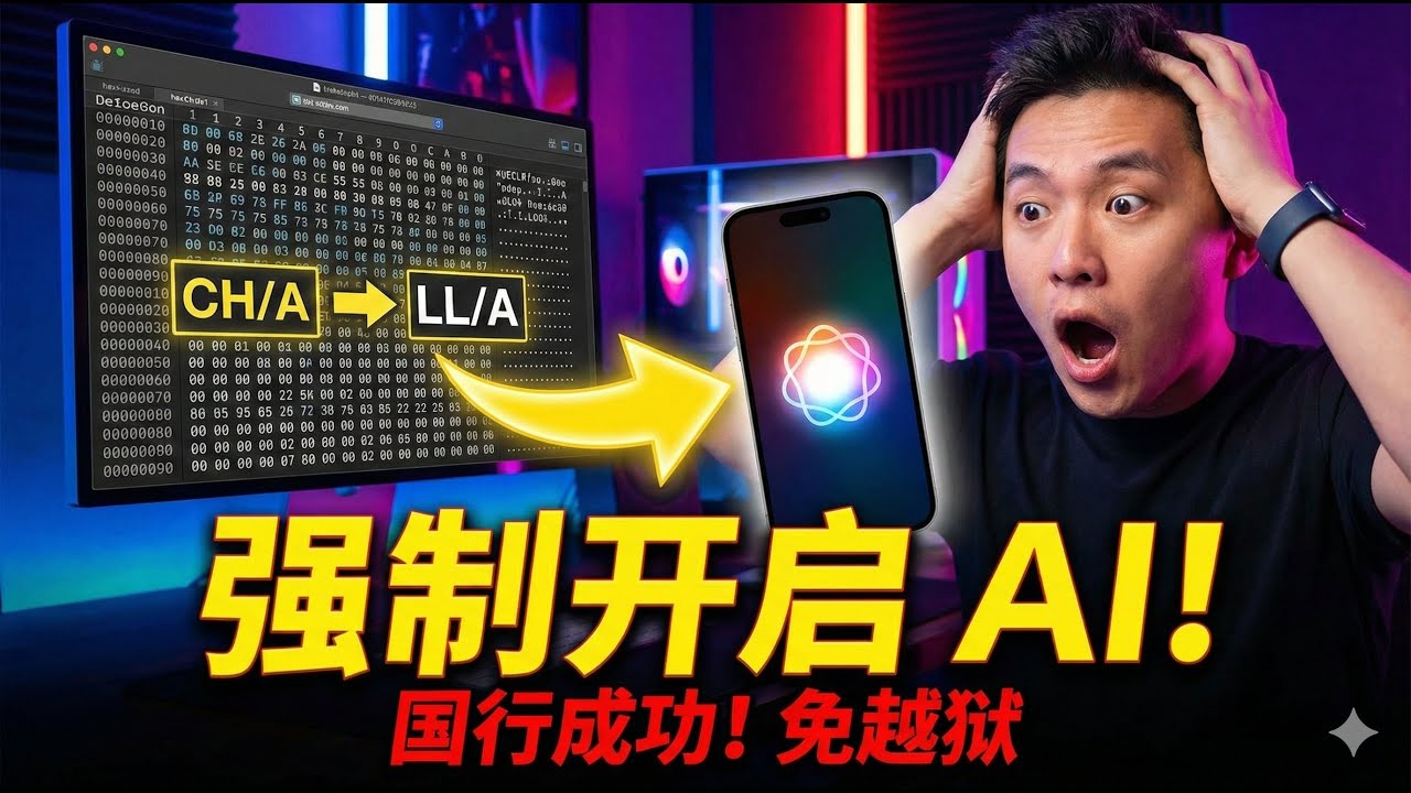 手把手教你修改机型代码，解锁苹果 AI 功能。强行开启 Apple Intelligence！(免越狱教程)