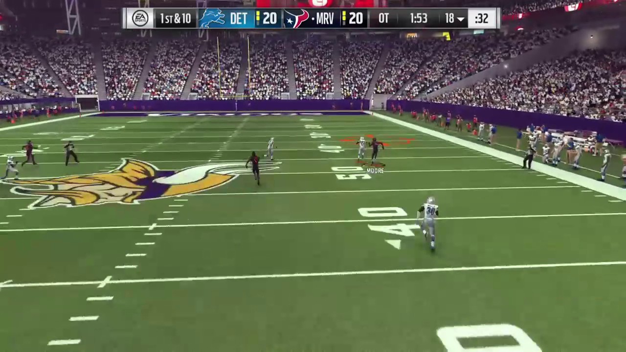 82 yard touchdown pass in overtime mut 17
