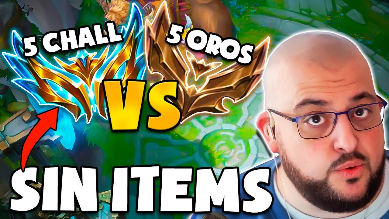 😱 ¡5 OROS VS 5 CHALLENGERS que NO PUEDEN COMPRAR ITEMS... LOS PRIMEROS MINUTOS!