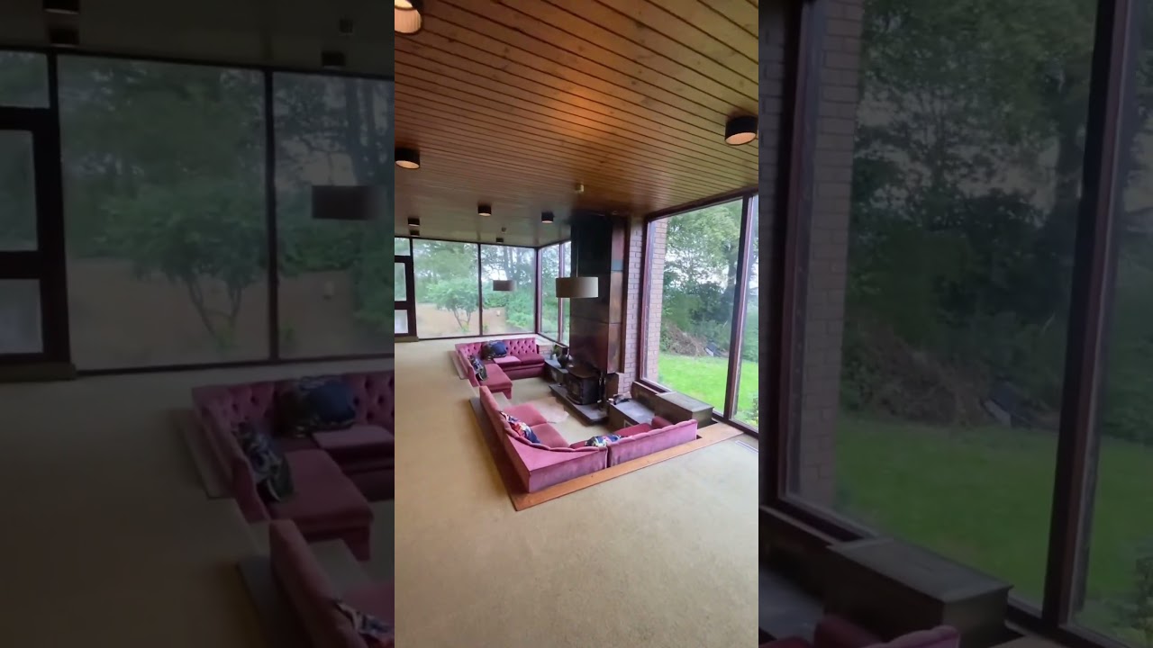 Conversation pits are so cool | mcmhouseuk #midcenturymodern #conversationpit