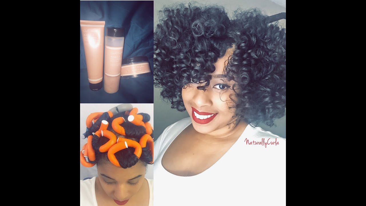 Heatless Flexi rod Set on Wet/Fine Natural hair