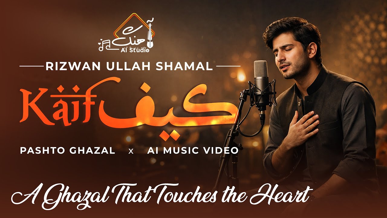 KAIF (Official AI Music Video) | Pashto Ghazal Song 2026 | Rizwan Ullah Shamal | Ahang AI Studio