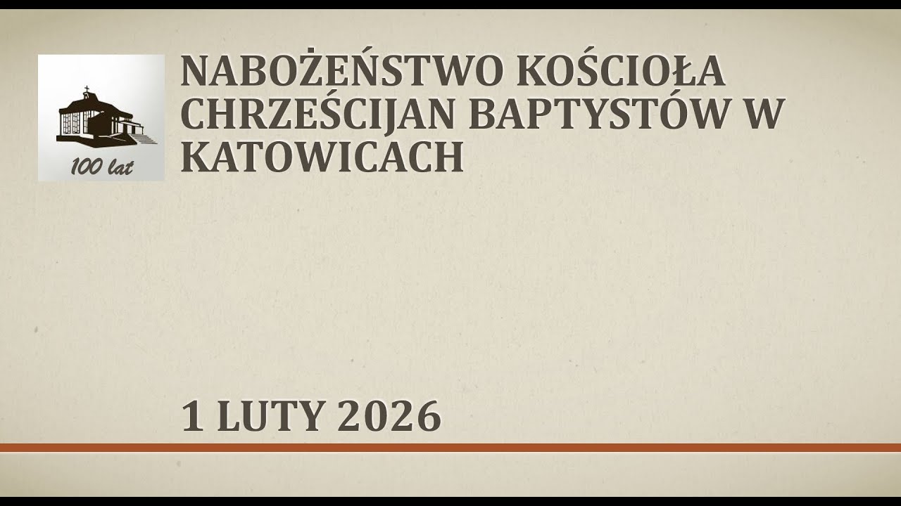 Nabożeństwo 1 luty 2026