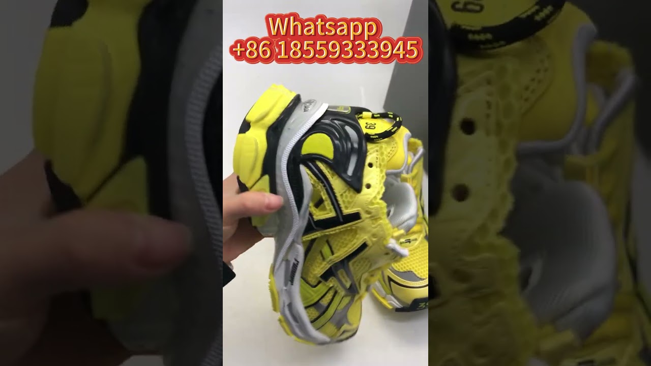 Balenciaga WOMEN'S RUNNER SNEAKER IN Yellow Black Review 