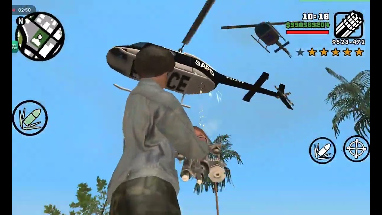 GTA San Andreas Mobile - Police Los Santos + Six Star Escape 14