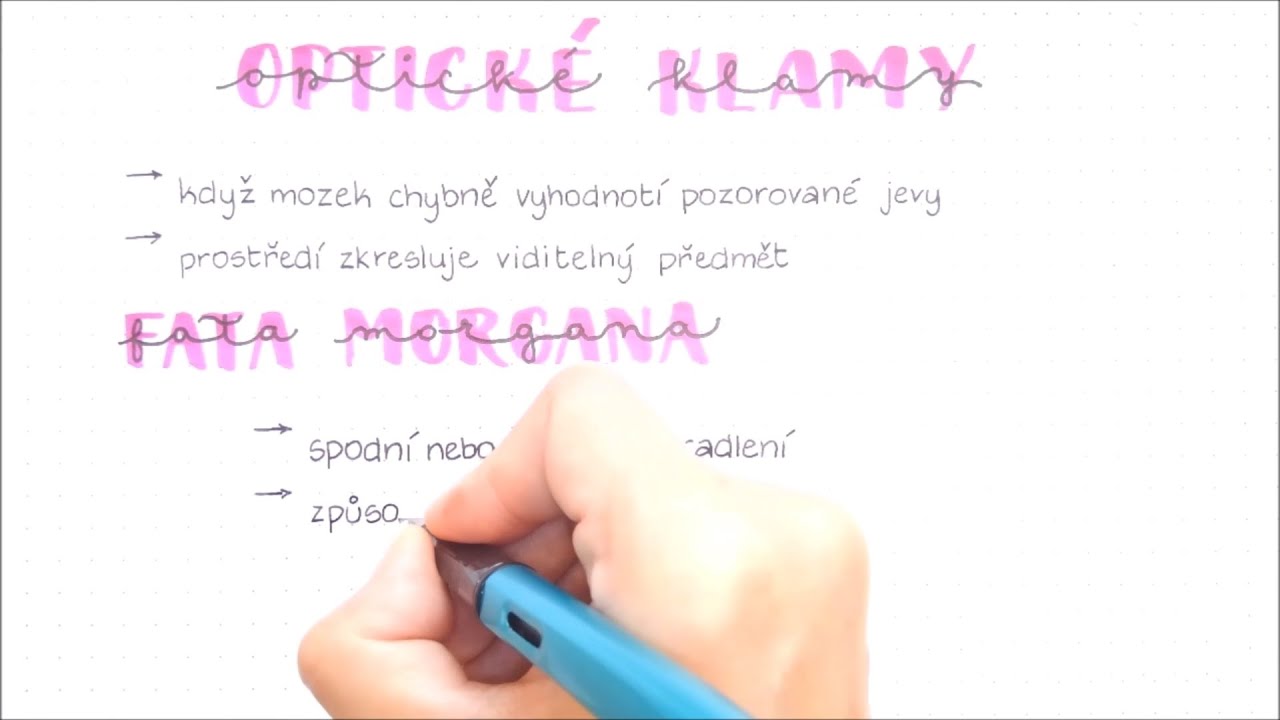 Optika - Optické klamy (Fata morgana, Přezáření oka, Setrvačnost oka)