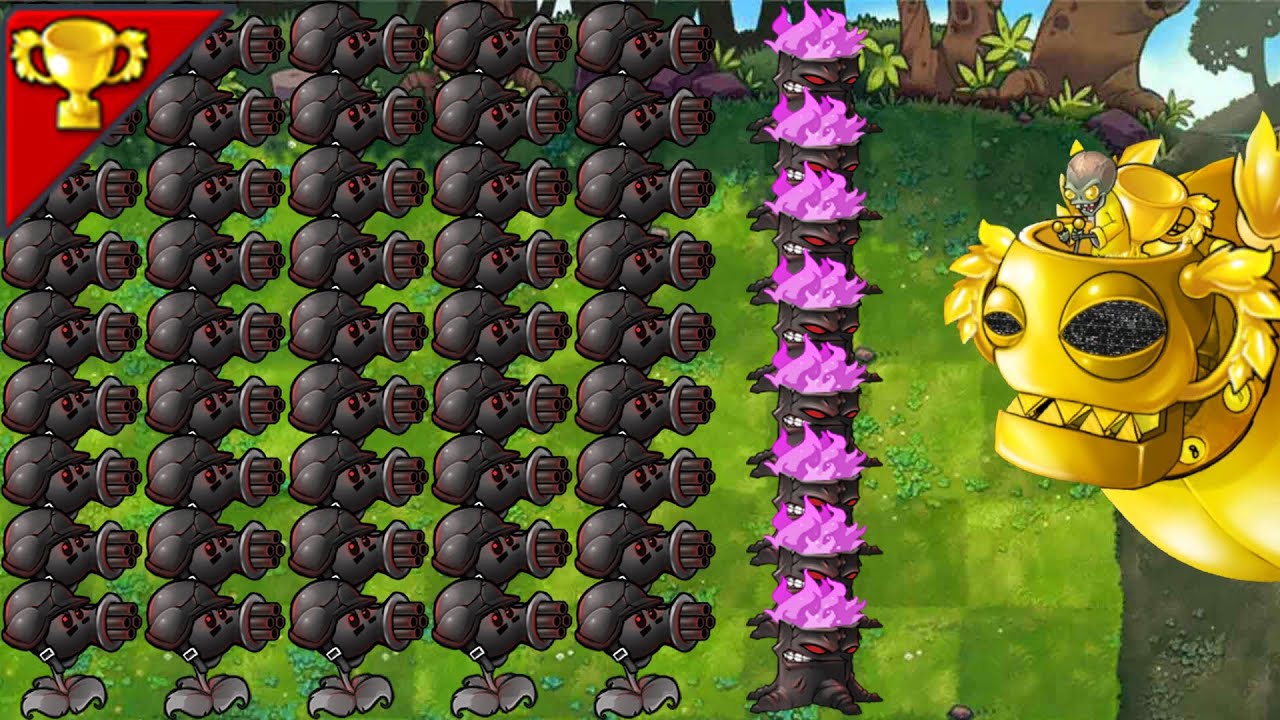 99DoomGatling+DoomTorch VS 999Zombies-------Plants vs Zombies