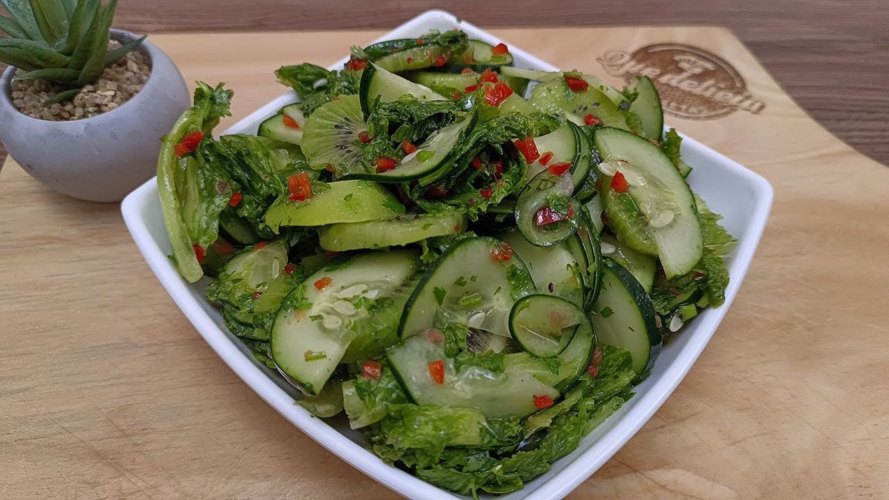 Saludable, deliciosa y fácil ensalada para acompañar carnes, Pruébala 😋🥩