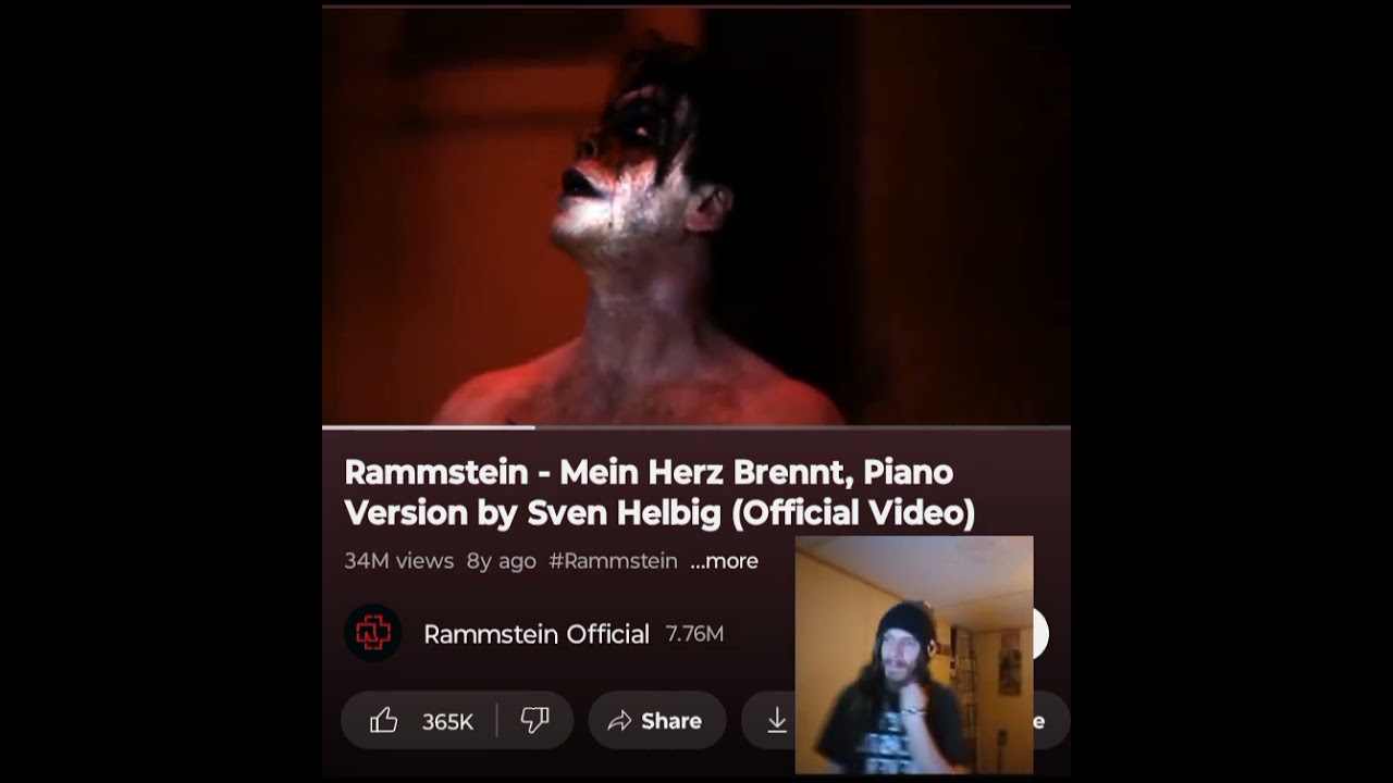 RAMMSTEIN- MEIN HERZ BRENNT(SVEN HELBIG)  THIS HAD A LOT OF EMOTION 💜🖤INDEPENDENT ARTIST REACTS