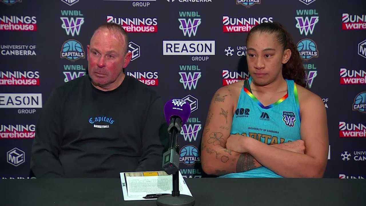 PRESS CONFERENCE: Paul Goriss and Zitina Aokuso vs Bendigo Spirit, R15 WNBL26