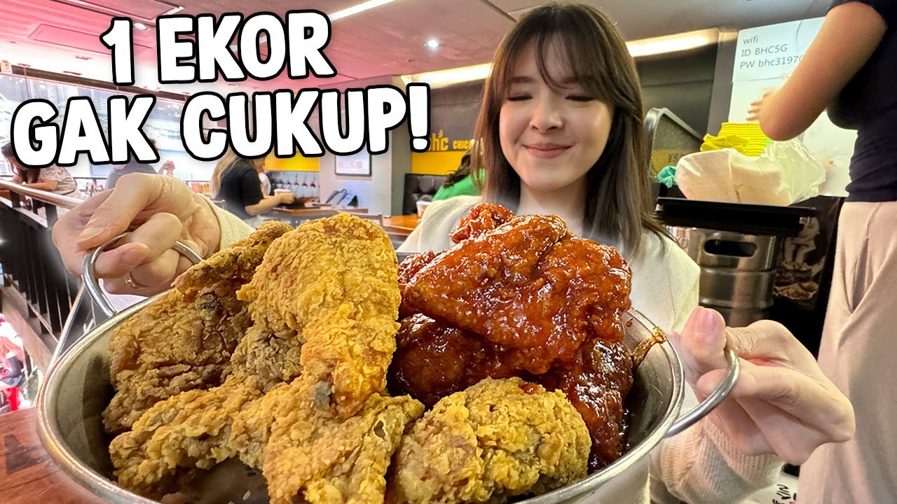 MUKBANG KOREAN FRIED CHICKEN DI KOREA, 1 EKOR GAK CUKUP!!